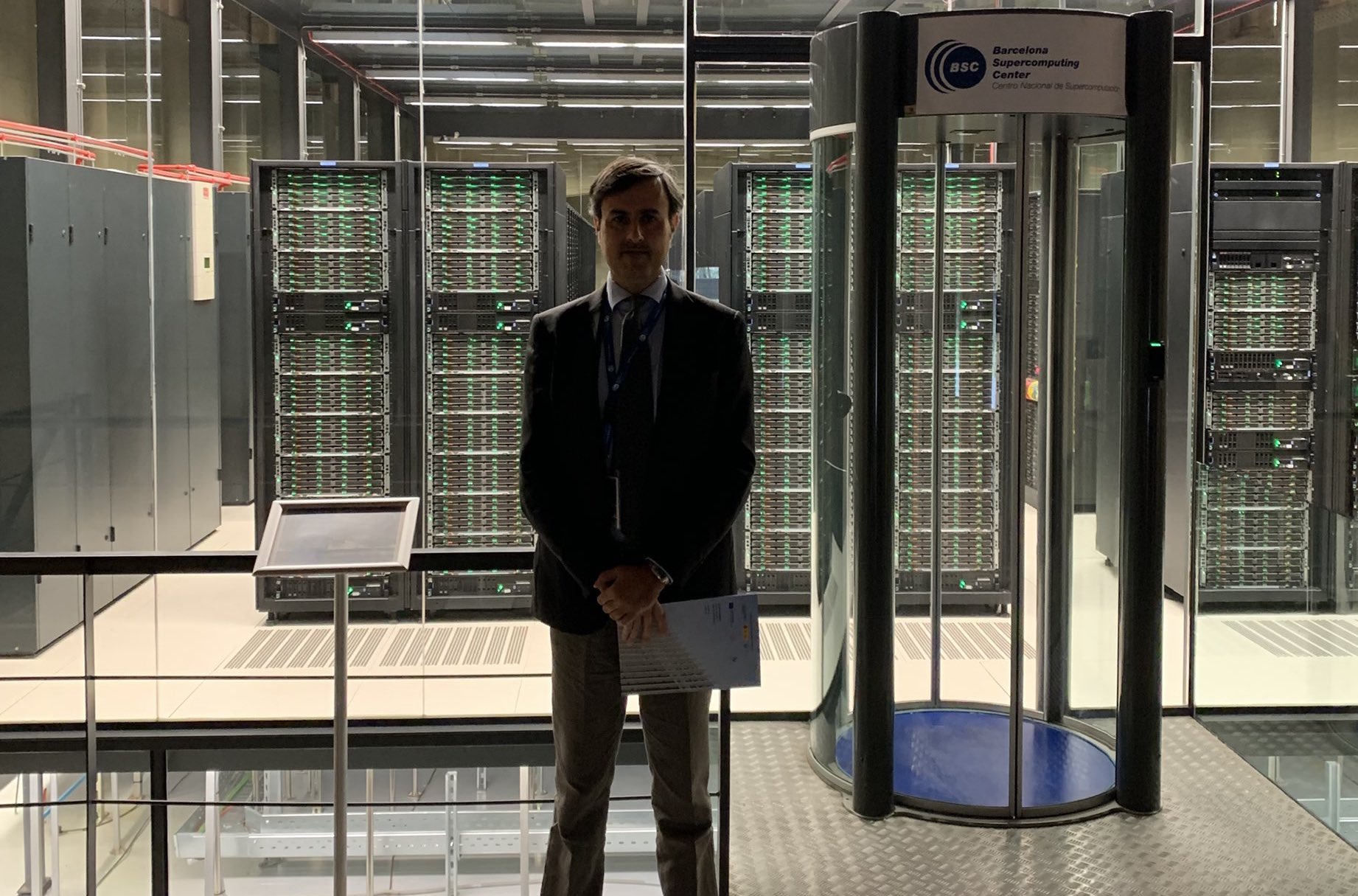 The Order of Malta’s Ambassador visited the Barcelona Supercomputing Center